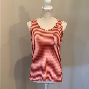 J. Crew Sz. S Red and white stripped tank